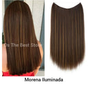 Comprimento em instantes com esse aplique invisível modelo liso