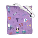 Bolsa de Ombro de Lona com Estampa Dupla Face para Enfermeiras, Bolsa de Compras Moderna, Bolsas de Presente - Promoção Quente