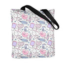Bolsa de Ombro de Lona com Estampa Dupla Face para Enfermeiras, Bolsa de Compras Moderna, Bolsas de Presente - Promoção Quente