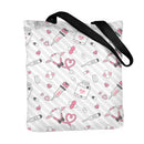 Bolsa de Ombro de Lona com Estampa Dupla Face para Enfermeiras, Bolsa de Compras Moderna, Bolsas de Presente - Promoção Quente