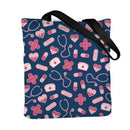 Bolsa de Ombro de Lona com Estampa Dupla Face para Enfermeiras, Bolsa de Compras Moderna, Bolsas de Presente - Promoção Quente
