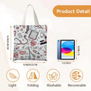 Bolsa de Ombro de Lona com Estampa Dupla Face para Enfermeiras, Bolsa de Compras Moderna, Bolsas de Presente - Promoção Quente