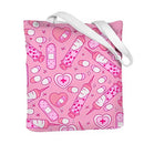 Bolsa de Ombro de Lona com Estampa Dupla Face para Enfermeiras, Bolsa de Compras Moderna, Bolsas de Presente - Promoção Quente