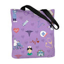 Bolsa de Ombro de Lona com Estampa Dupla Face para Enfermeiras, Bolsa de Compras Moderna, Bolsas de Presente - Promoção Quente