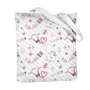 Bolsa de Ombro de Lona com Estampa Dupla Face para Enfermeiras, Bolsa de Compras Moderna, Bolsas de Presente - Promoção Quente