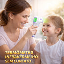 Kit Saude 3 Em 1 Termômetro Digital Infravermelho Oximetro Digital Inalador Portatil Adulto Infantil
