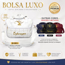 Bolsa Enfermagem Luxo com Eletrocardiograma Bordado - Alça Transversal e Zíper