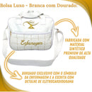 Bolsa Enfermagem Luxo com Eletrocardiograma Bordado - Alça Transversal e Zíper