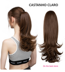 Rabo de Cavalo Piranha - 35CM - Idêntico ao Cabelo Humano - Festival de Ofertas 2026