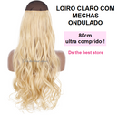 Magical Hair Extensor 80cm Liso e Ondulado - Festival de Ofertas 2026