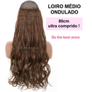 Magical Hair Extensor 80cm Liso e Ondulado - Festival de Ofertas 2026